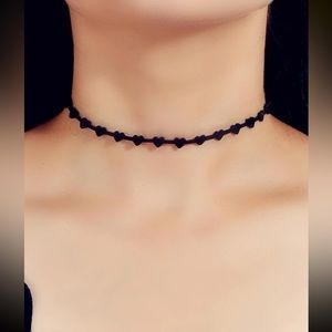 Black Heart Choker Necklace